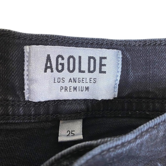 Agolde Black Nico Jeans- High Waisted Slim Jeans - Picture 11 of 14